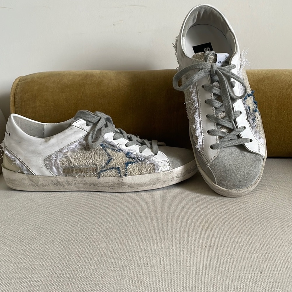 Golden Goose Superstar Sneakers, sz 37.